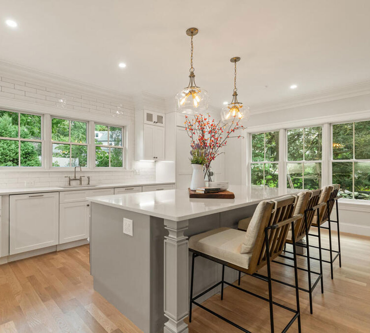 Interior view of a new construction luxury single-family home